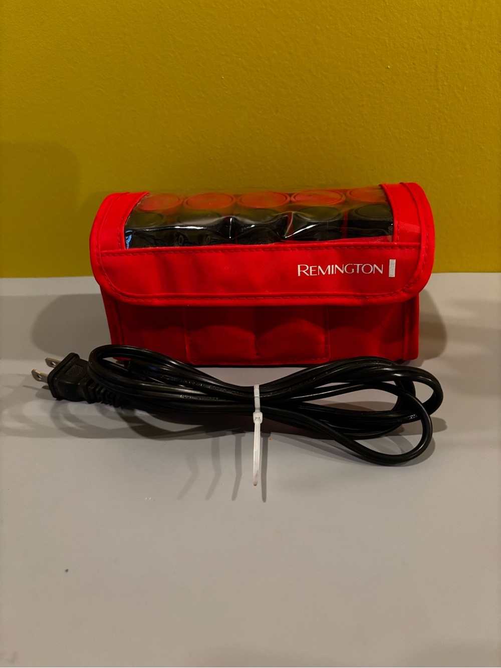 Remington Red and Black Heated Roller Travel Case